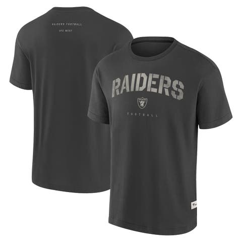 Men's Fanatics Charcoal Las Vegas Raiders Elements Weathered Tonal Future Ground T-Shirt