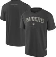 FANATICS Men's Fanatics Charcoal Las Vegas Raiders Elements Weathered Tonal Future Ground T-Shirt