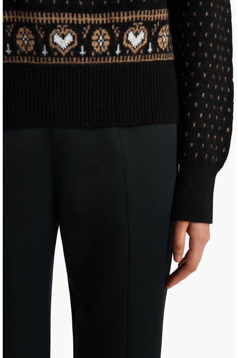 Guy Fair Isle Cashmere Sweater, Alternate, color, BLACK / CAMEL MULTI