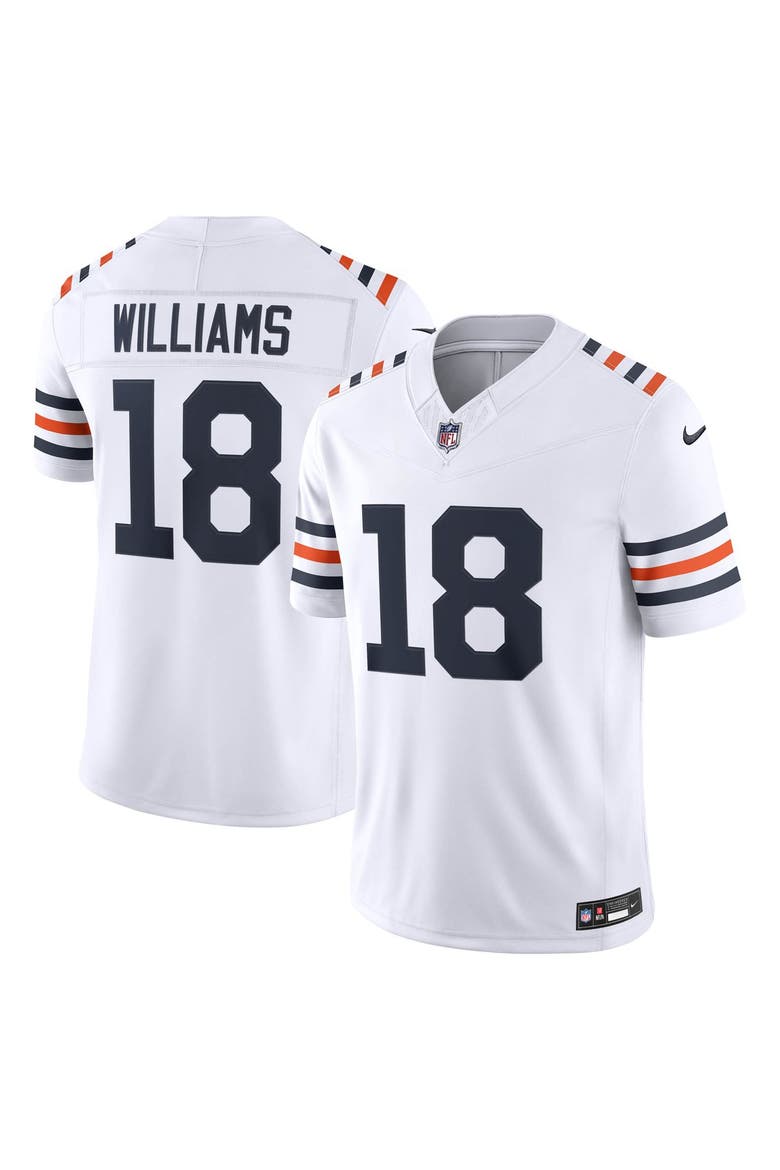 Men's Nike Caleb Williams White Chicago Bears Alternate  Vapor F.U.S.E. Stitched Limited Jersey, Main, color, White