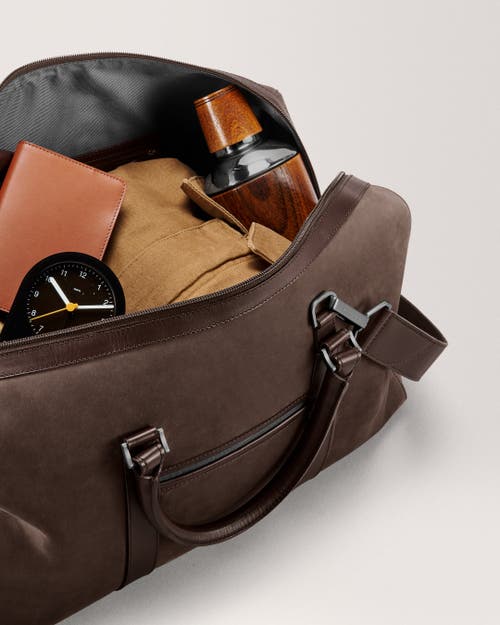 Carl Friedrik Compact Duffle Bag In Chocolate