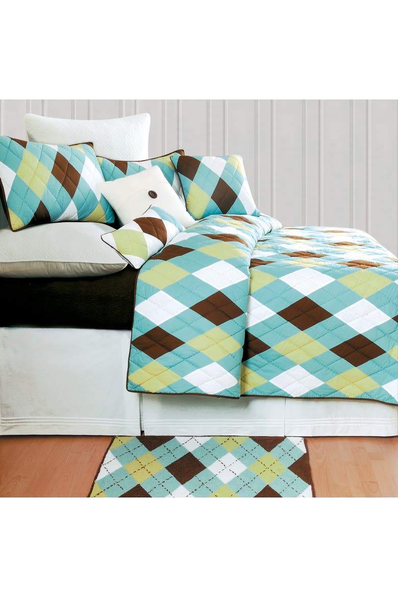 Argyle Quilt, Main, color, Blue