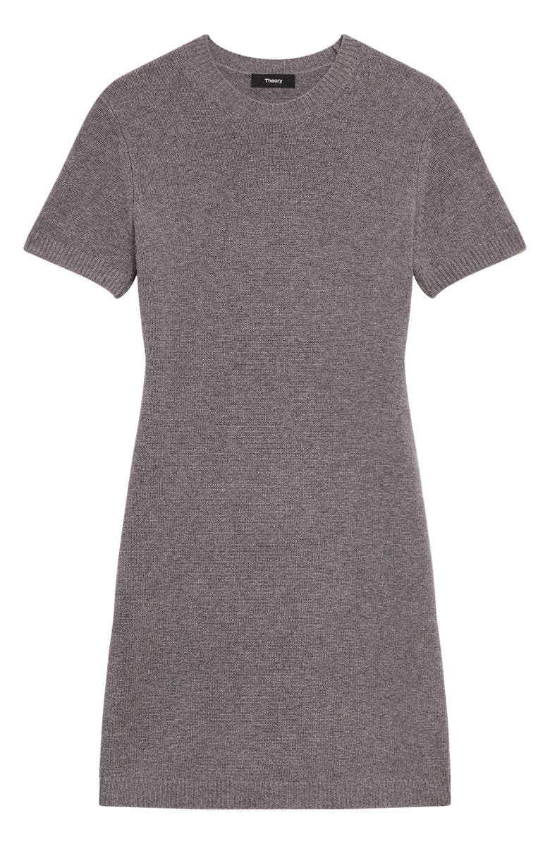 Theory Crewneck Wool & Cashmere Mini Sweater Dress, Alternate, color, 