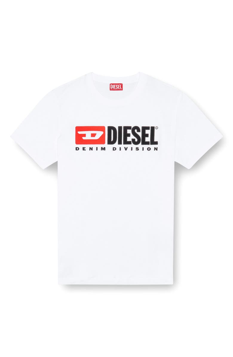 DIESEL<sup>®</sup> T-Boxt-Div Relaxed Logo T-Shirt, Alternate, color, White