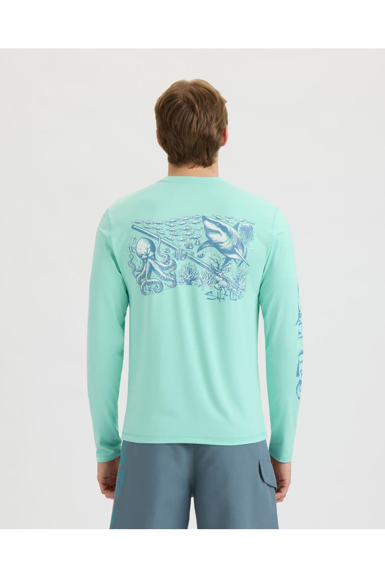 Underwater Diving 2.0 Long Sleeve SLX Performance Tee, Alternate, color, Glass
