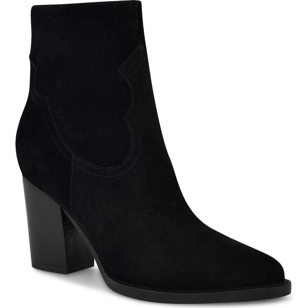Nine West Taytay Pointed Toe Bootie In Black