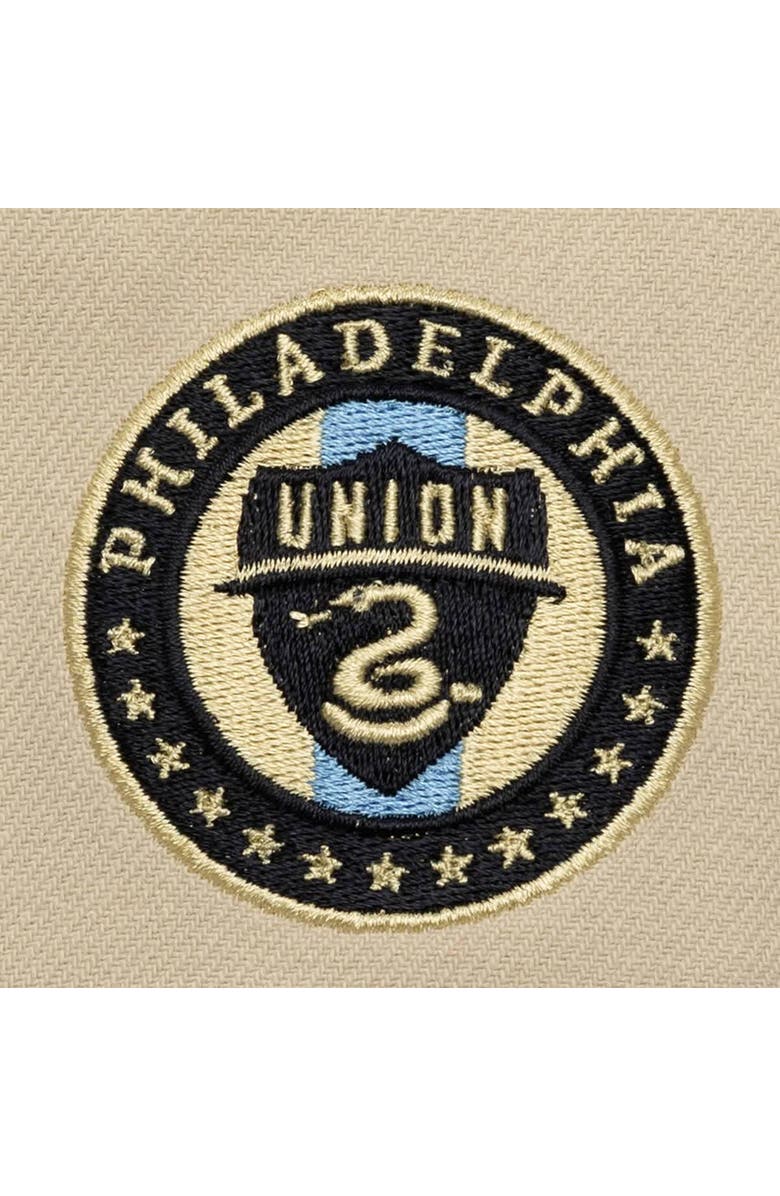 Mitchell & Ness Men's Mitchell & Ness Cream/Navy Philadelphia Union Upside Down Pro Pinch Snapback Hat, Alternate, color, Cream