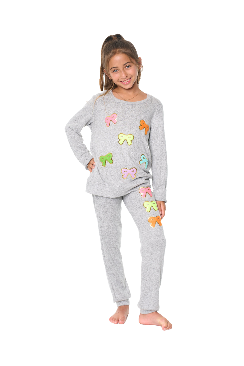 Hacci sweatshirt, Alternate, color, Heather Gray