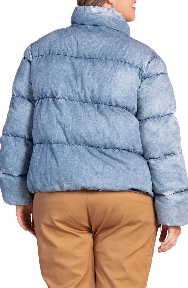 Standards & Practices Polaris Puffer Jacket, Alternate, color, Indigo Bleach