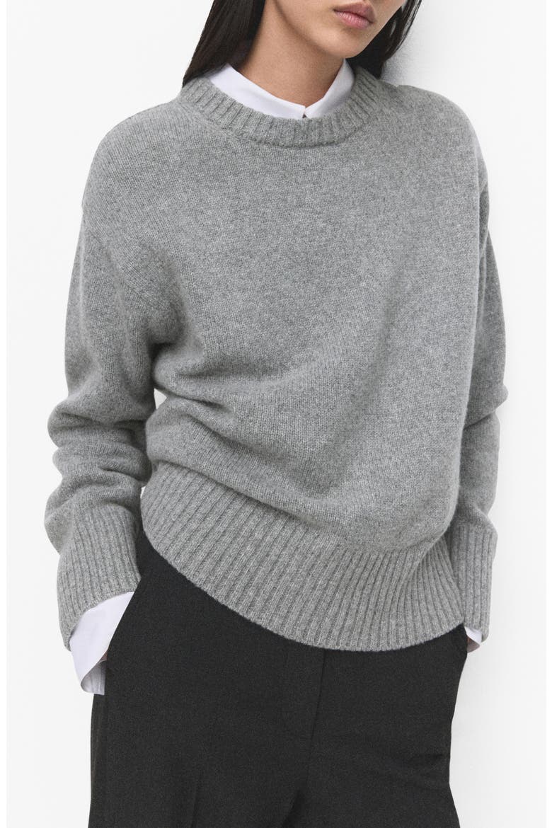 Wool Blend Sweater, Main, color, MEDIUM HEATHER GREY