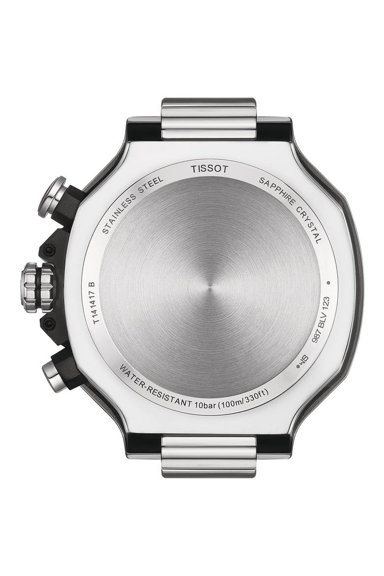 T-Race Chronograph Watch, 45mm, Alternate, color, BLACK