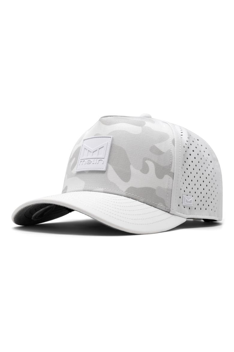 Odysea Stacked Hydro Performance Snapback Hat, Main, color, SNOW CAMO