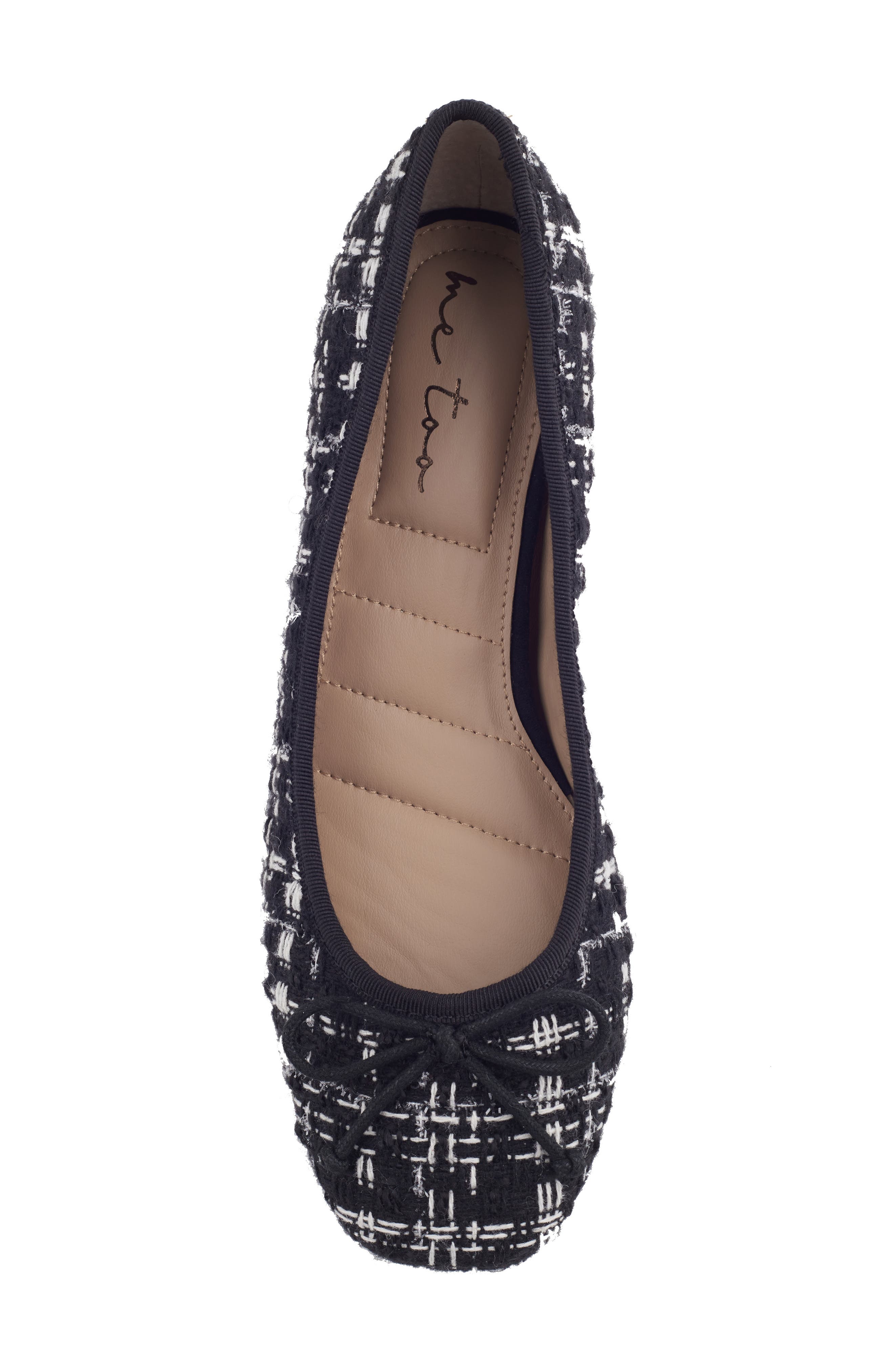 Me Too Juna Ballet Pump, Alternate, color, Black Grey Silver Textile