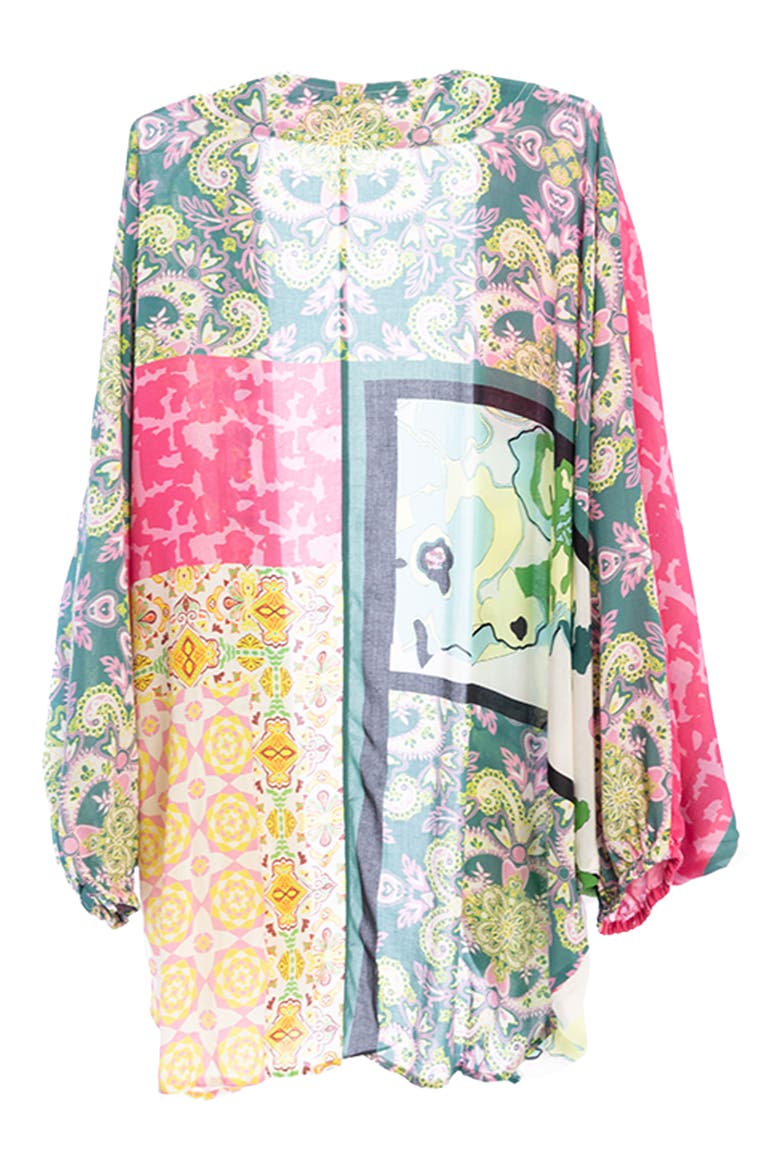 Mixed Pattern Jacket, Alternate, color, PINK