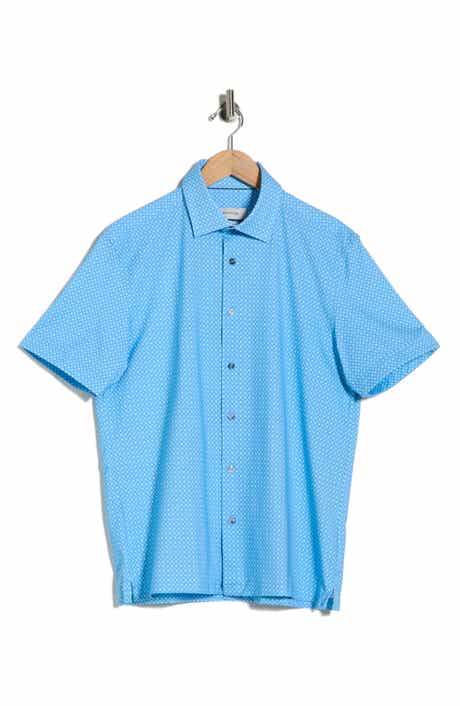 Bugatchi Short Sleeve Woven Shirt