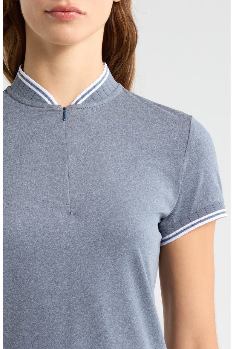 Tara Half Zip Top, Alternate, color, NAVY-HEATHER
