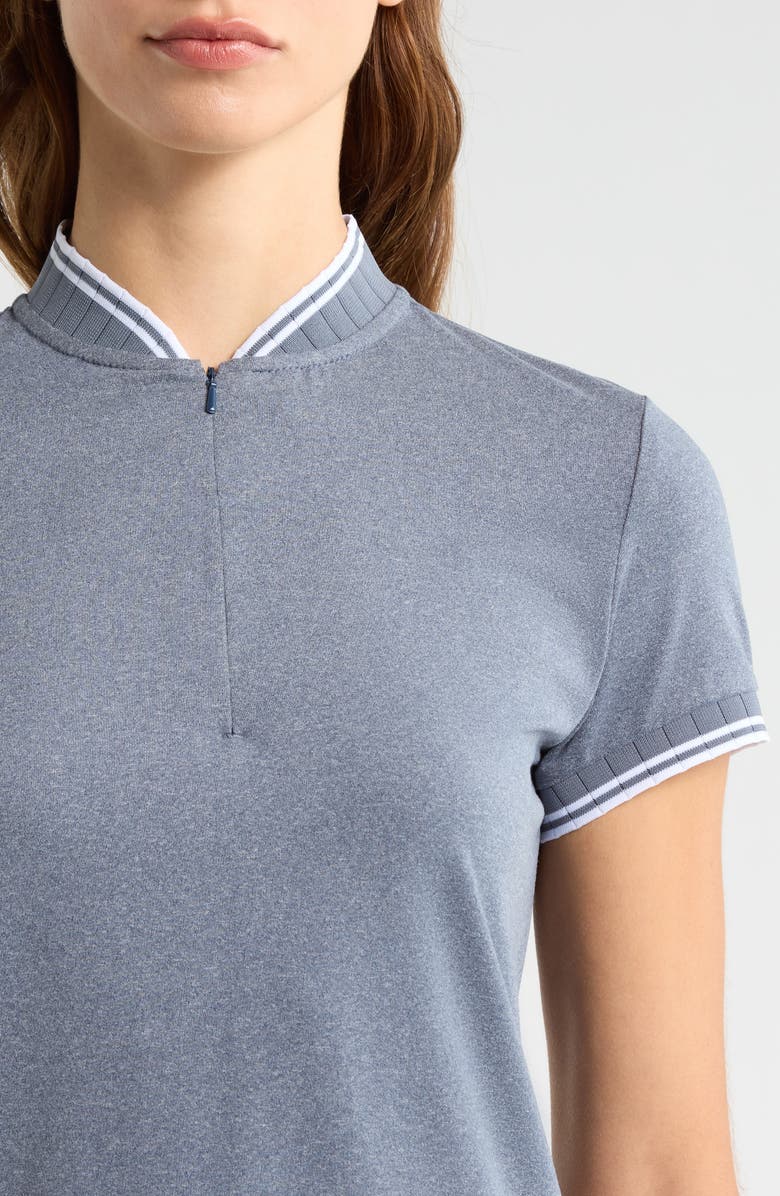 Swannies Tara Half Zip Top, Alternate, color, Navy-Heather