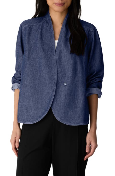 Organic Cotton Curved Front Jacket