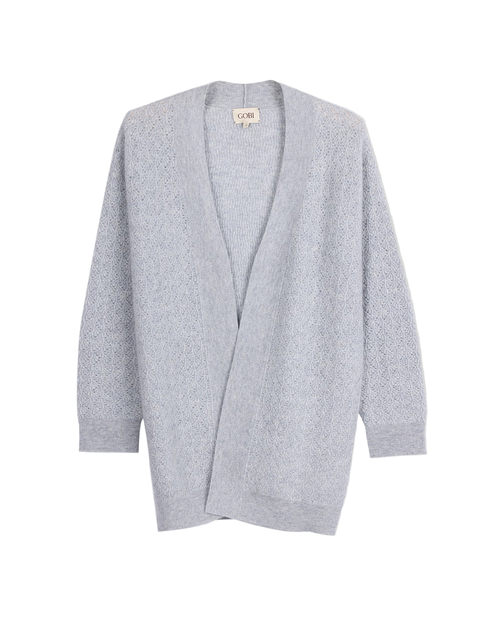 Ajour Knit Open front Cardigan