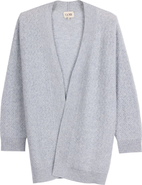 Gobi Cashmere Ajour Knit Open front Cardigan