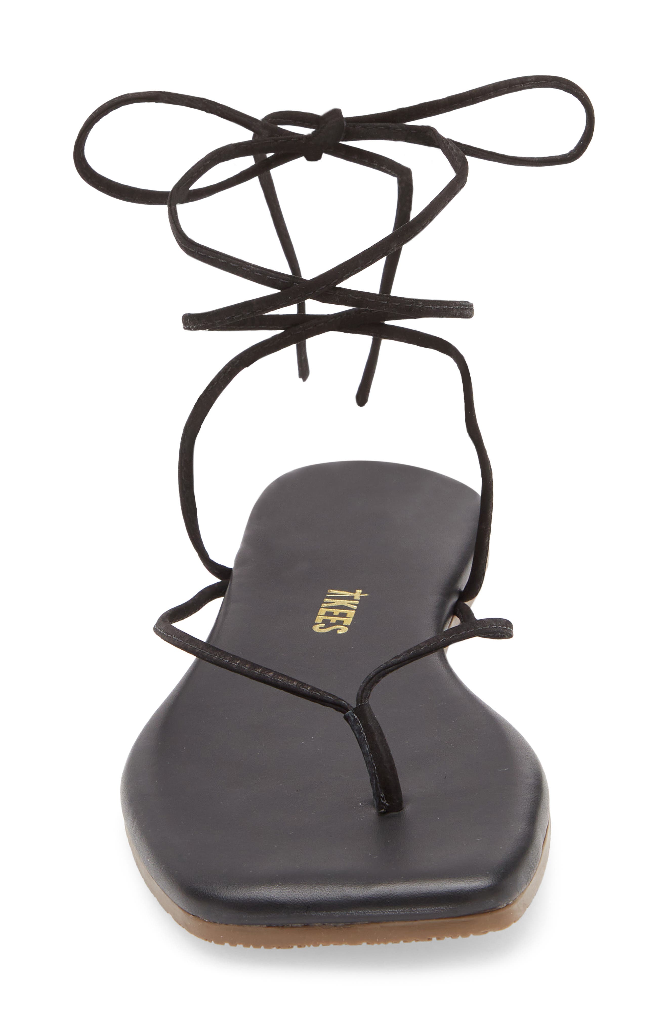 TKEES Lilu Ankle Wrap Sandal, Alternate, color, Sable