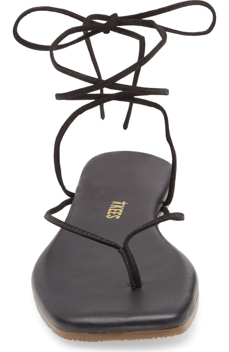 TKEES Lilu Ankle Wrap Sandal, Alternate, color, Sable