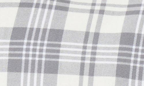 Travismathew Cloud Plaid Flannel Button-up Shirt In Vanilla Ice/quiet Shade