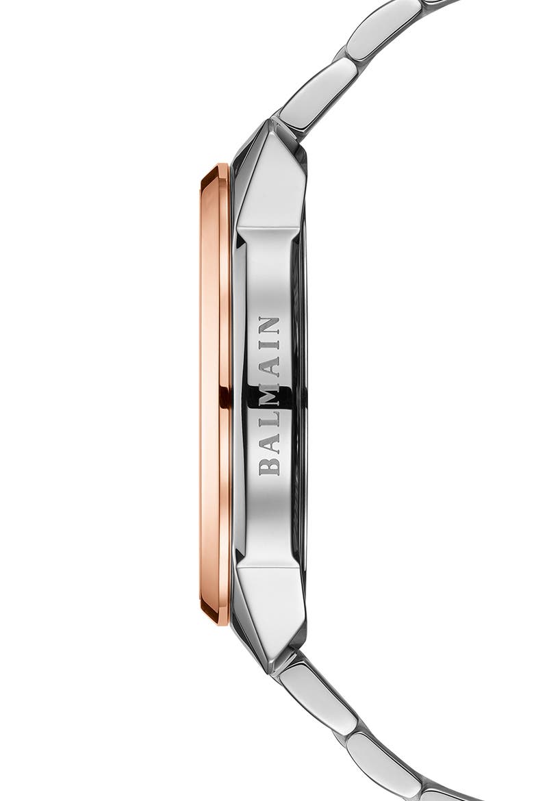 Madrigal Bracelet Chronograph Watch, 42mm, Alternate, color, STAINLESS STEEL/ ROSE GOLD
