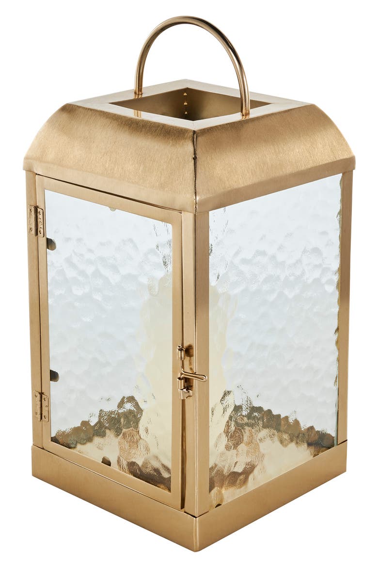 Metal Candle Lantern, Alternate, color, GOLD