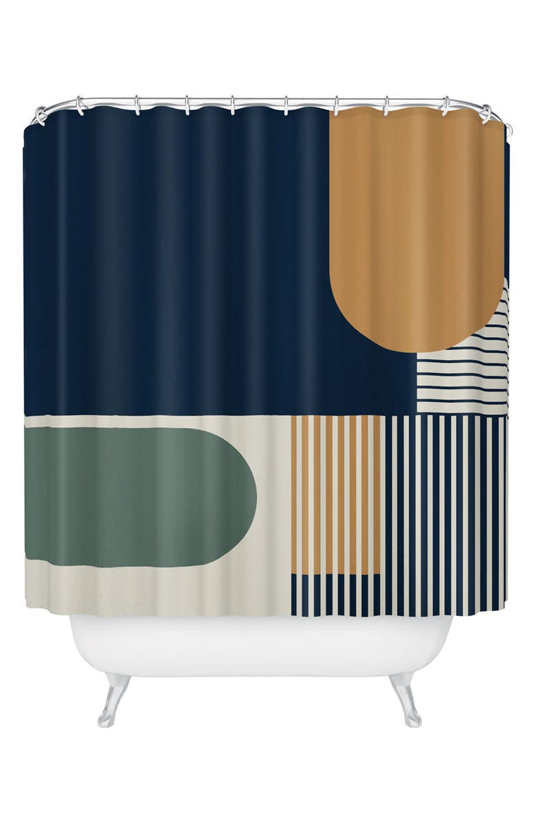 Deny Designs Cool Color Palette Shower Curtain, Main, color, Blue
