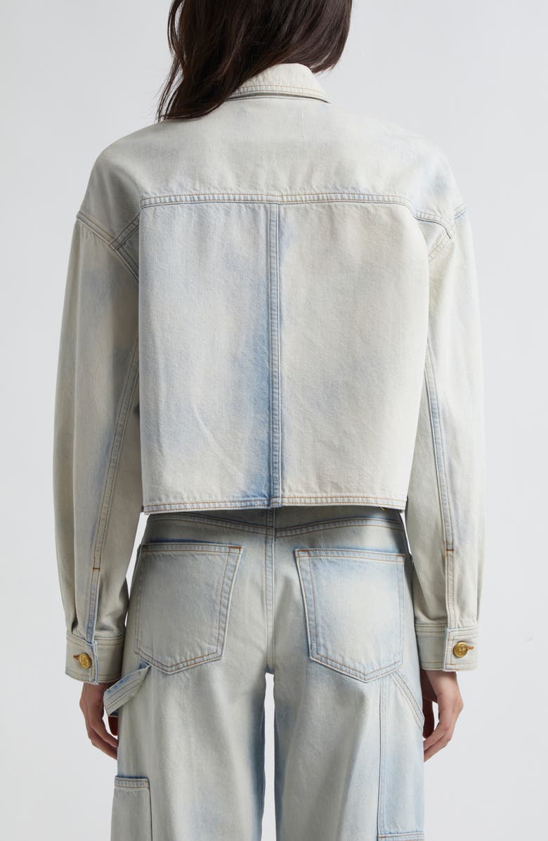 Ulla Johnson The Bobbi Denim Trucker Jacket, Alternate, color, 