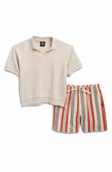 Volcom Kids' Knit Polo & Shorts Set