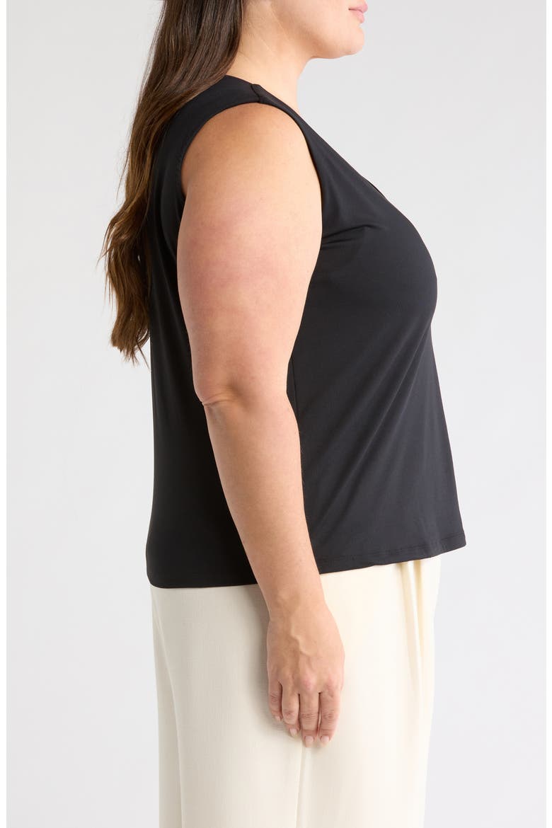 'Lyssentials COOL-FRESH™ Jersey V-Neck Tank, Alternate, color, BLACK