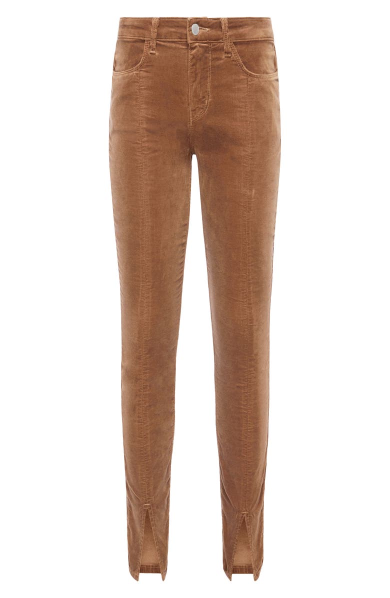 L'AGENCE Jyothi High Waist Split Ankle Skinny Jeans, Alternate, color, Truffle