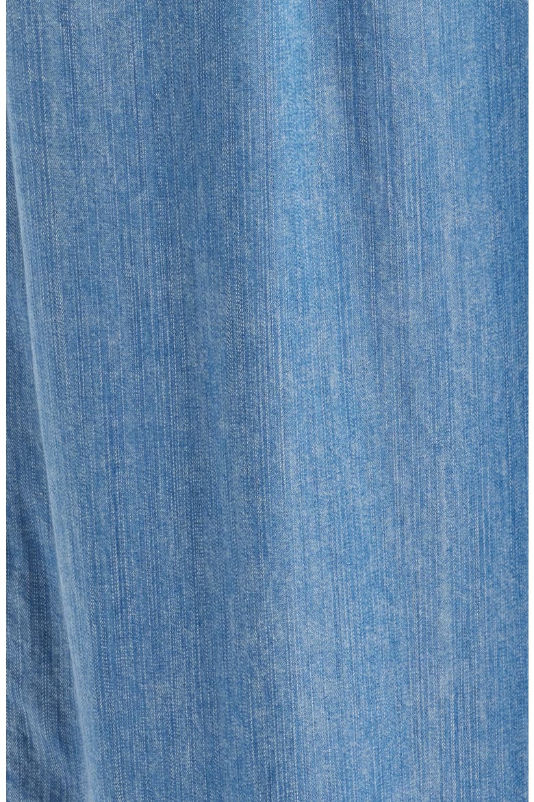 Inaya Chambray Drawstring Ankle Pants, Alternate, color, MEDIUM WASH