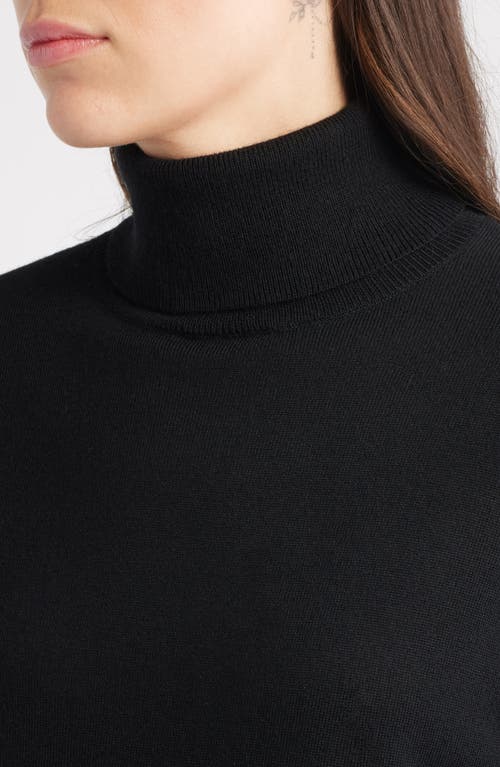 Pendleton Merino Wool Turtleneck Sweater In Black