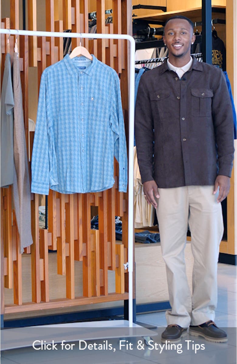 Lopez Island Check Cotton Dobby Button-Up Shirt, sales video thumbnail