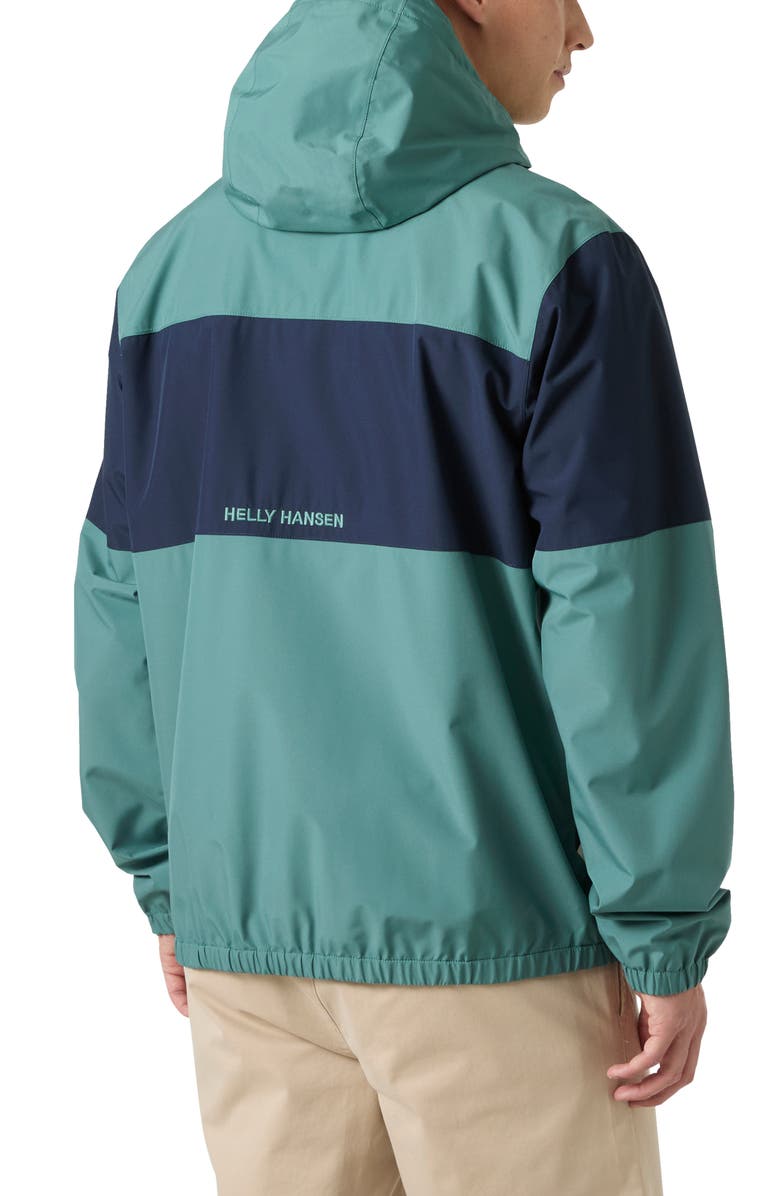 Helly Hansen Koster Waterproof Rain Jacket, Alternate, color, Opal Green