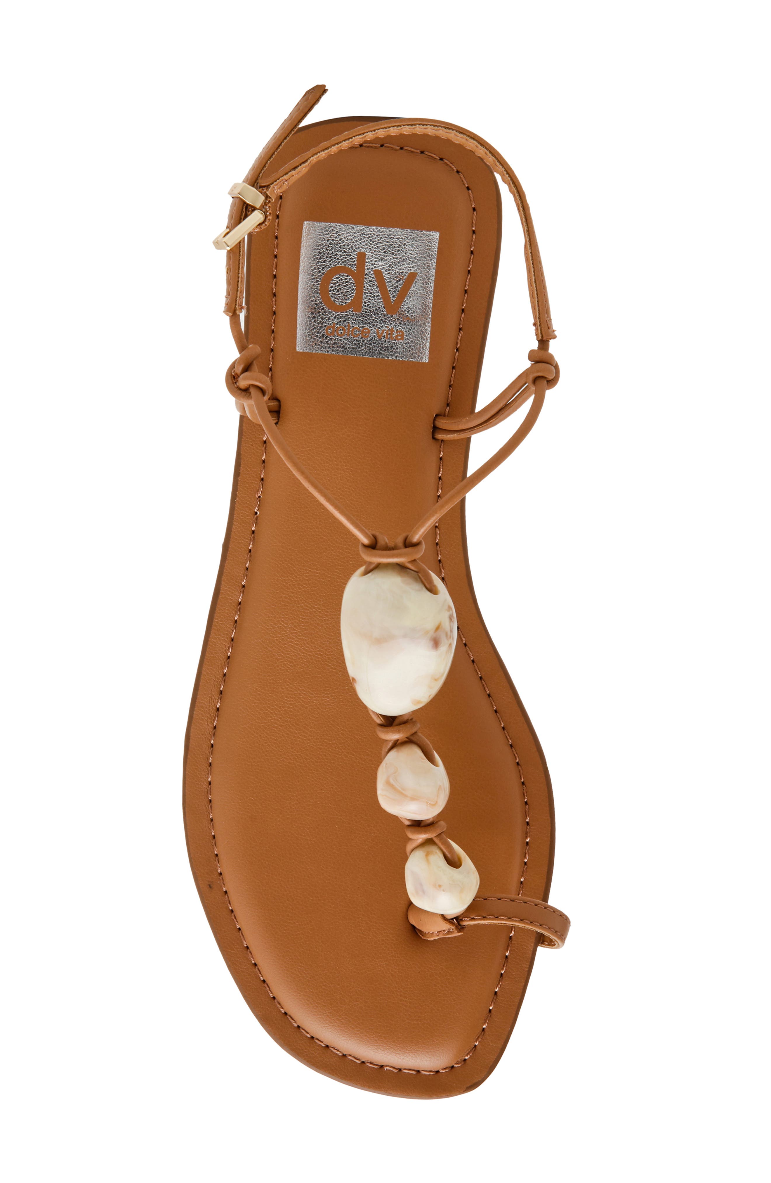 Jazi Toe Loop Sandal, Alternate, color, TOFFEE MULTI