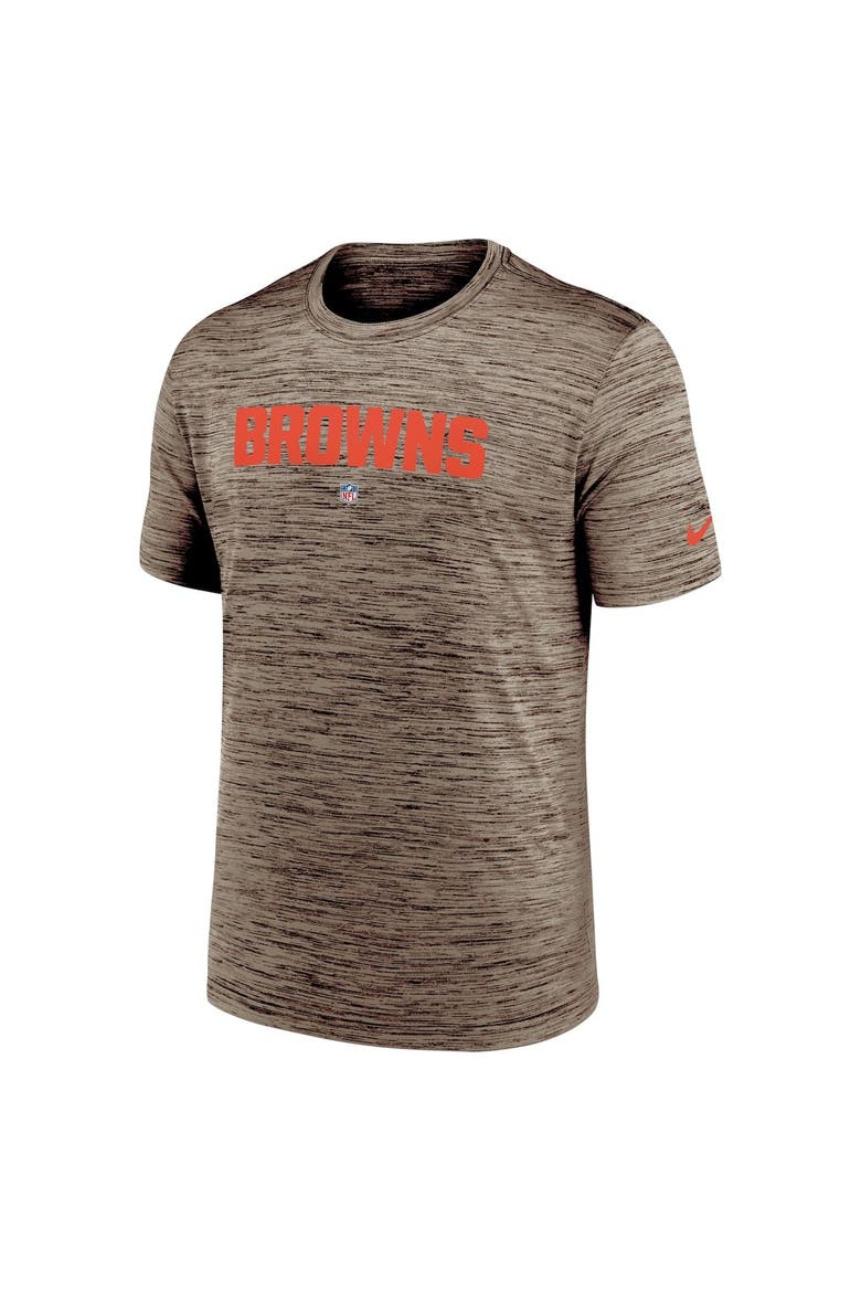 Men's Nike Brown Cleveland Browns Velocity Performance T-Shirt, Alternate, color, Brown