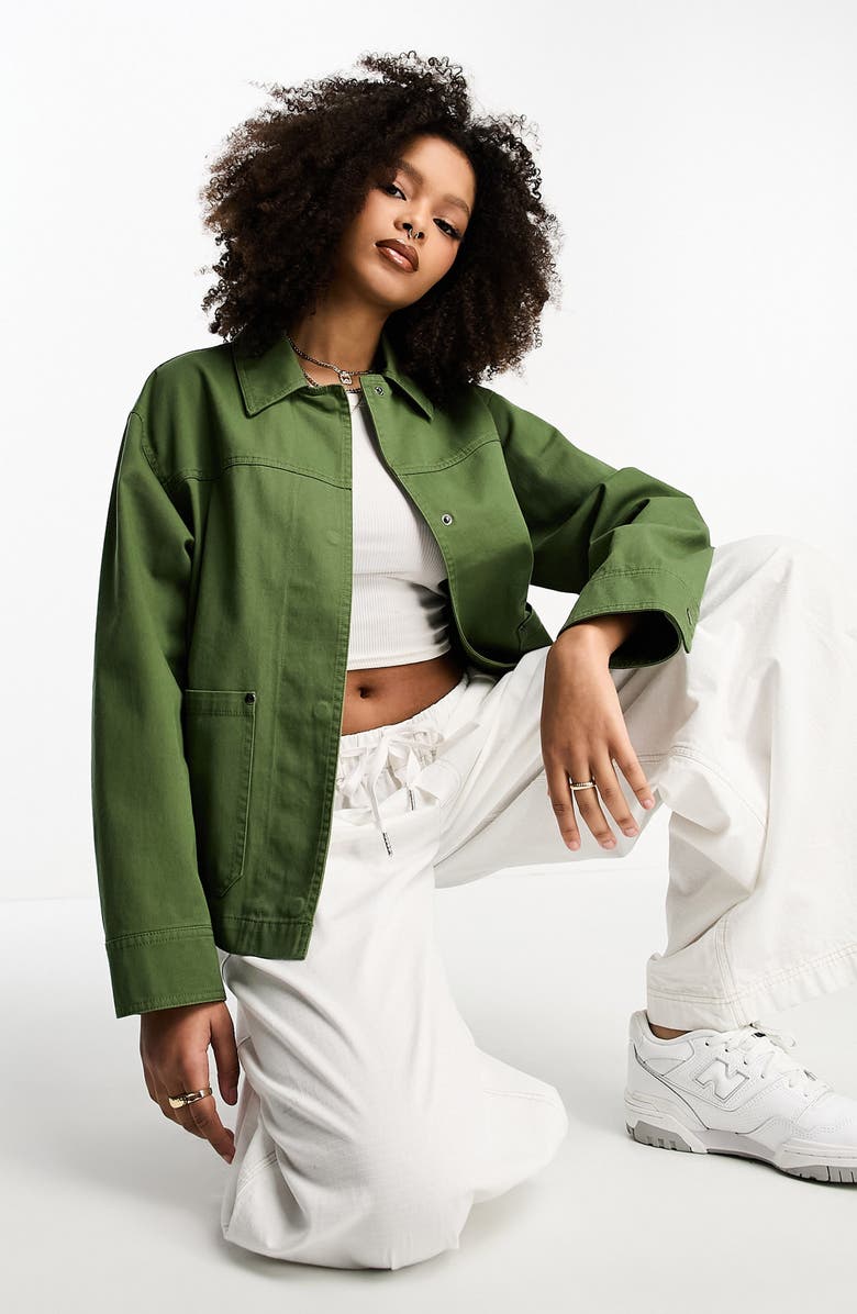 ASOS DESIGN Cotton Jacket, Alternate, color, 