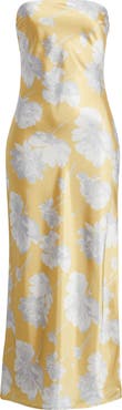 Lulus Whitney Strapless Satin Cocktail Dress