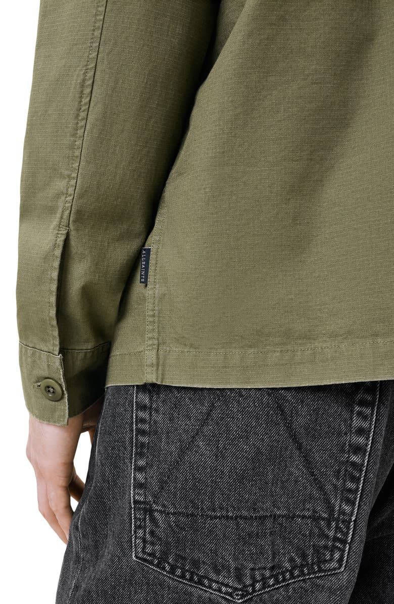 AllSaints Service Long Sleeve Button-Up Shirt, Alternate, color, 