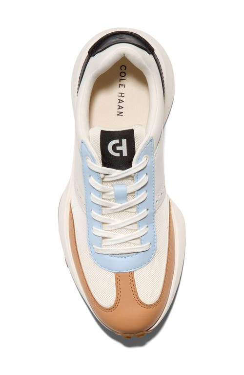 Cole Haan Grand Crosscourt Meadow Runner Sneaker In Ivory Mesh/leather/skyway