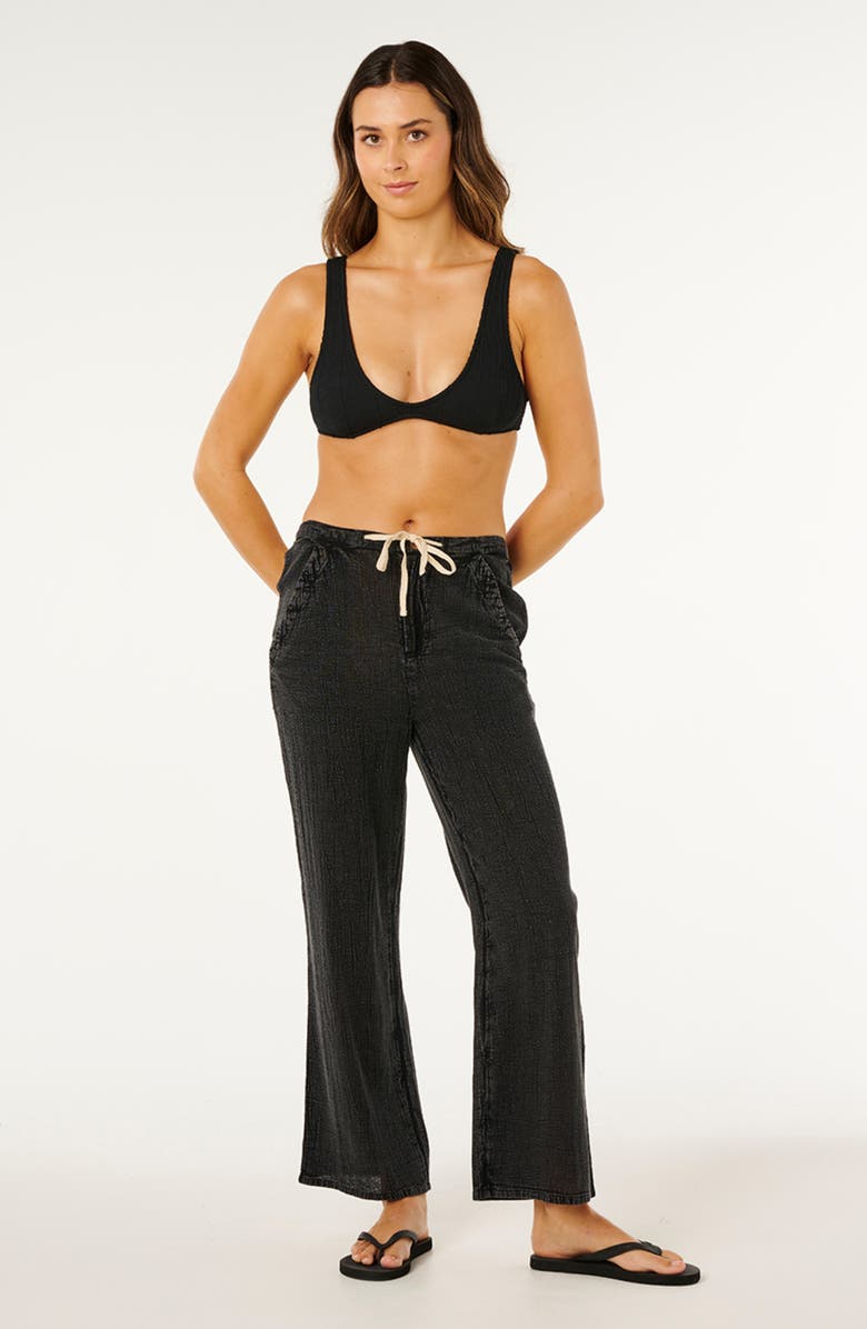 Rip Curl Classic Surf Wide Leg Pants, Alternate, color, Black