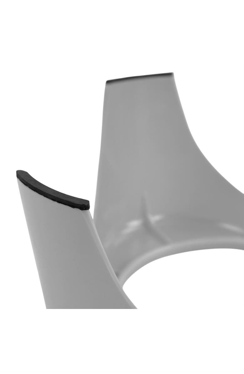 Gibson Home Bow Wow Meow 3 Piece Elevated Pet Bowl Dinner Set, Alternate, color, Grey