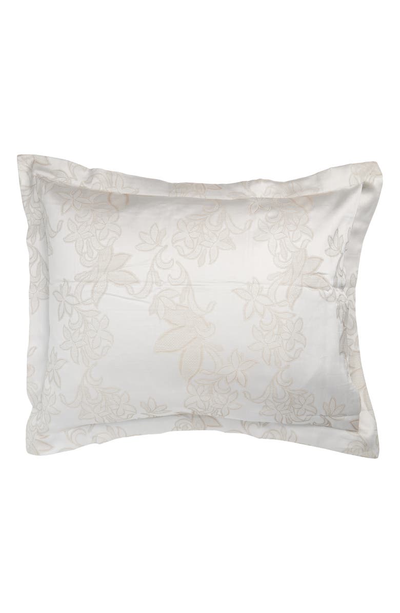 SFERRA Tivoli Cotton Sateen Pillow Sham, Alternate, color, Taupe