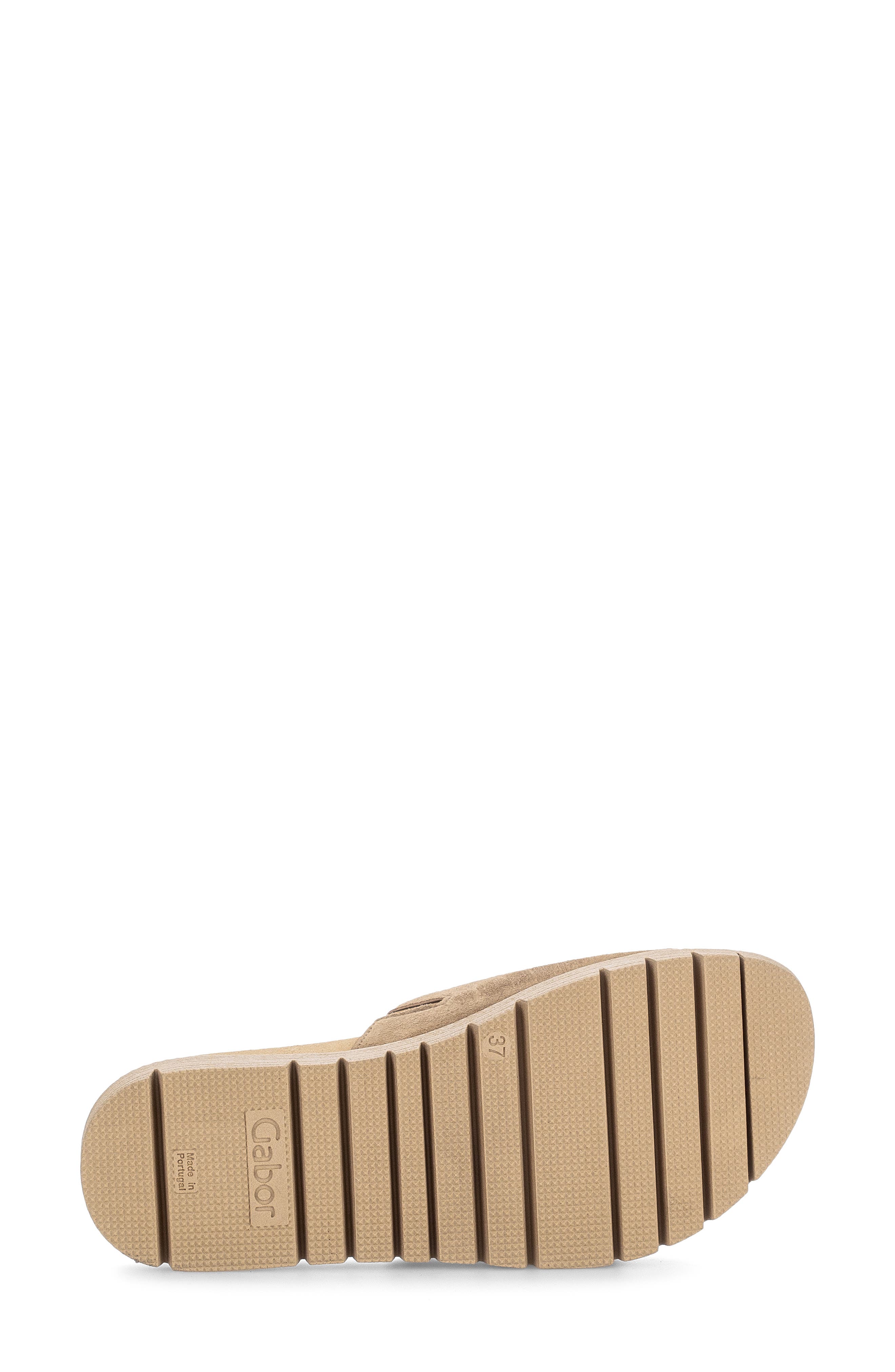 Gabor Lug Sole Slide Sandal, Alternate, color, Peanut