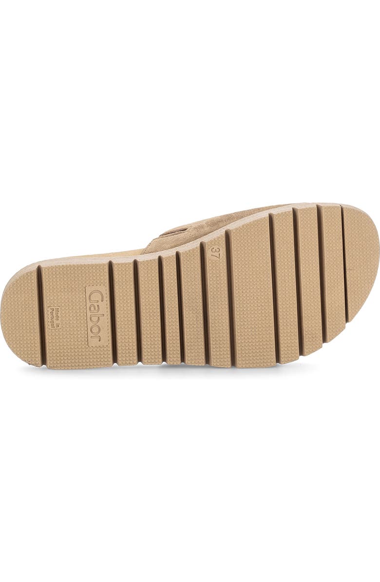 Gabor Lug Sole Slide Sandal, Alternate, color, Peanut