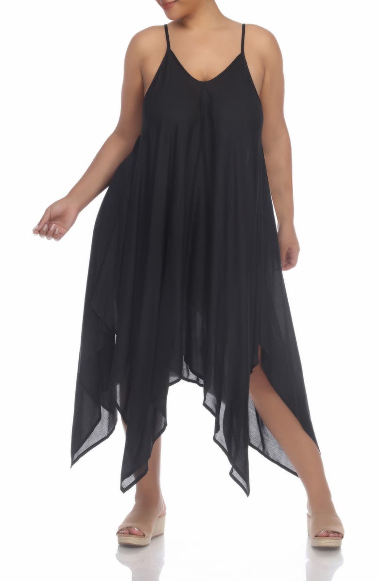 BOHO ME Handkerchief Hem Maxi Dress, Alternate, color, 